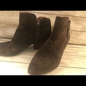 Frye Suede Brown Booties 7.5